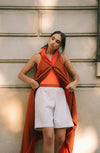 Linen summer vest set