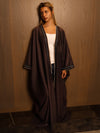 Dark aubergine - Sahara Bisht, kissed with silve