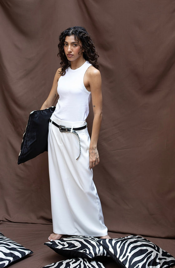White skirt