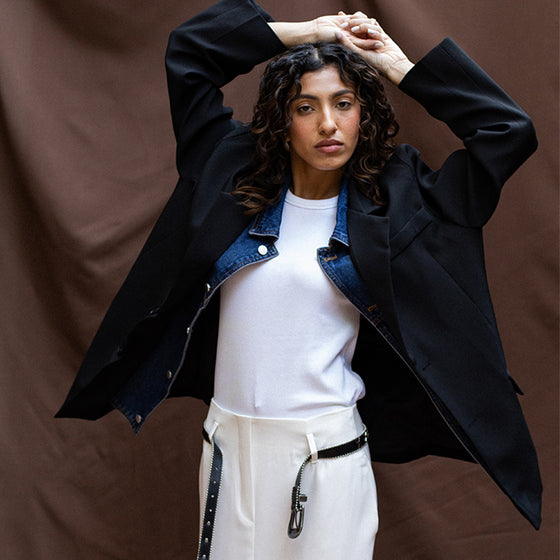 Doubled layered blazer