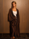 Warm bronze tones accented - Sahara Bisht,with rened tassel